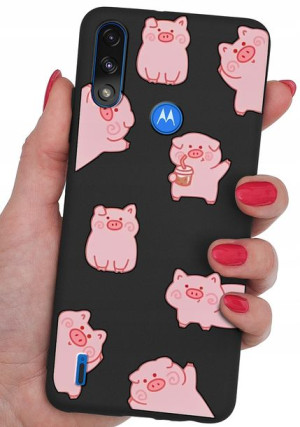 ETUI CASE WZORY + SZKŁO do Motorola E7 / E7i Power