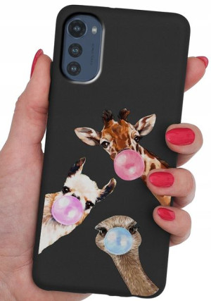 ETUI CASE WZORY + SZKŁO do Motorola Moto E32 E32S