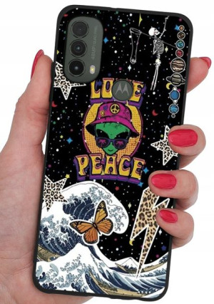 ETUI CASE WZORY SZKŁO do Motorola Moto E30 E40