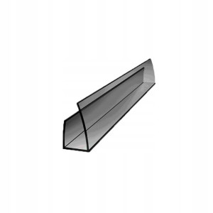 U-profil zamykający 2100mm, dymny (szary) 10mm