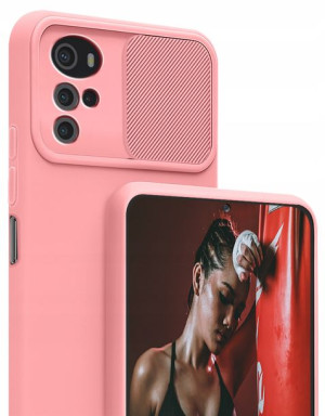 Etui do Motorola G22 SILICONE CamShield + Szkło 9H