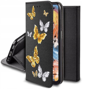 Etui do Motorola Moto E22 E22i MAGNET WZORY +SZKŁO