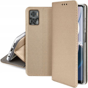 Etui do Motorola Moto E22 E22i SMART MAGNET +SZKŁO