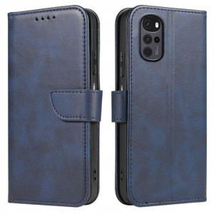 Etui do Motorola Moto G22 Skórzane SKIN + Szkło 9H