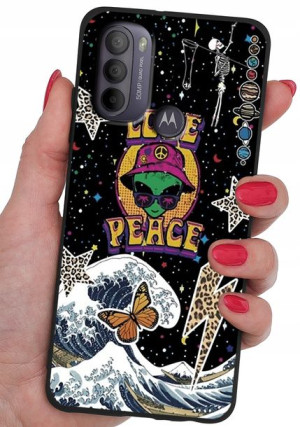 ETUI do Motorola Moto G31/ G41 CASE WZORY + SZKŁO