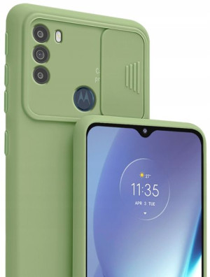 Etui SILICONE CamShield Szkło do Motorola Moto G50