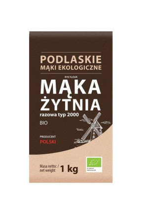 Mąka Żytnia Razowa Typ 2000 Bio 1 Kg - Bio Life (Mąki Podlaskie)