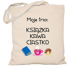Torba książka kawa ciastko na DZIEŃ NAUCZYCIELA torba 240g