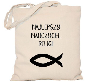 Torba najlepszy nauczyciel religii na DZIEŃ NAUCZYCIELA torba 240g