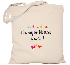 Torba La mejor maestra eres tu na DZIEŃ NAUCZYCIELA torba 240g
