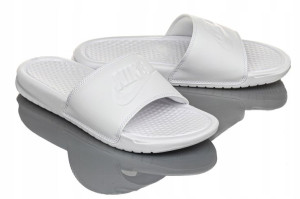 Klapki Damskie Nike Benassi Jdi Całe Białe R-40,5