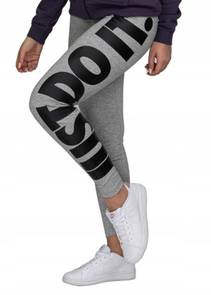 Damskie Legginsy Nike Szare Cn6890 063 R-m