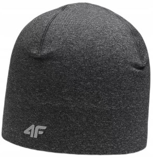 4f Męska Zimowa Czapka Szara Caf003 23m R-s/m