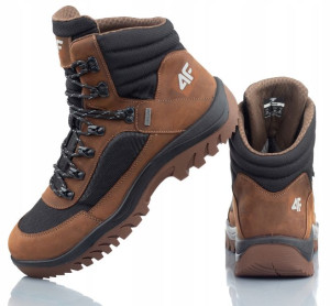 Buty Męskie 4f Trekking Obmh253 81s Brązowe R-44