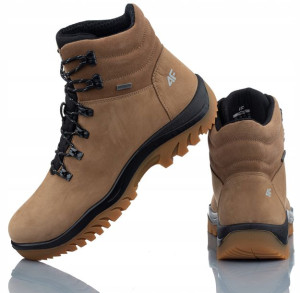 Buty 4f Trekkingowe Obmh255 44s Brązowe Skóra R-43