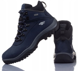 Buty Męskie 4f Trekking Wodoodporne Skórzane R-44