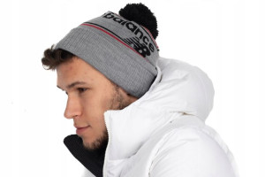 New Balance Męska Czapka Beanie Szara Mh030409atk