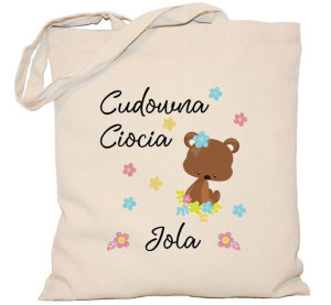 Torba nauczycielki Cudowna ciocia na DZIEŃ NAUCZYCIELA torba 240g
