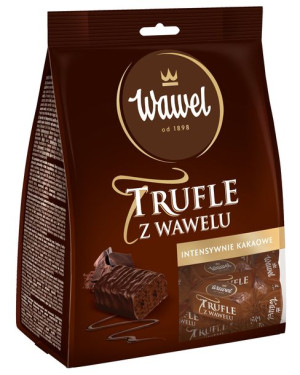 Cukierki kakaowe o smaku rumowym Trufle z Wawelu 245g