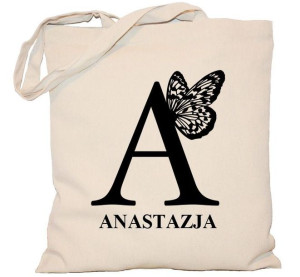 Torba płócienna 240g z monogramem i imieniem