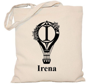 Torba płócienna 240g z monogramem i imieniem