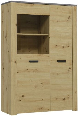 XL W2D witryna 105,5 cm dwudrzwiowa niska