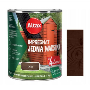 Impregnat Altax Jedna Warstwa 0,75L Brąz Mat