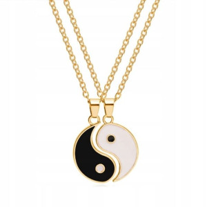 Naszyjnik Przyjaźni BEST FRIENDS Zestaw Yin Yang