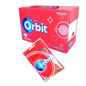 Guma Orbit Truskawkowa Strawberry 35g X 22szt