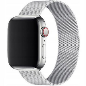 Pasek Bransoleta Do Apple Watch 42/44/45mm Srebrny