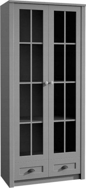 Witryna PROWANSJA W2S grey / szara z szufladami