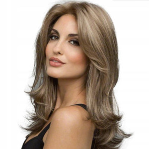 Blond Peruka Grzywka Włosy Jak Naturalne 249w