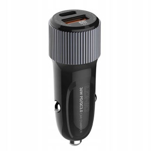 LDNIO Ładowarka Samochodowa USB USB-C Kabel USB-C