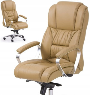 Fotel Obrotowy Skórzany Krzesło Obrotowe FOSTER