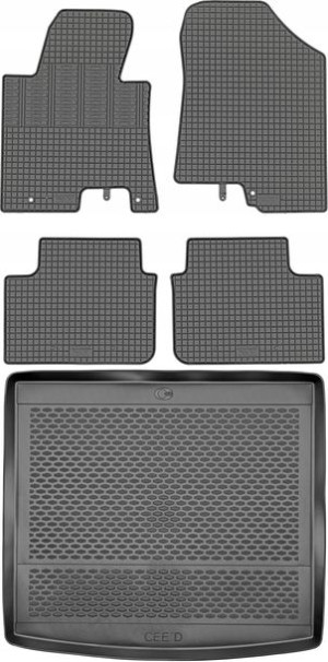 Kia Ceed II Kombi 2012-2018 Dywaniki z matą