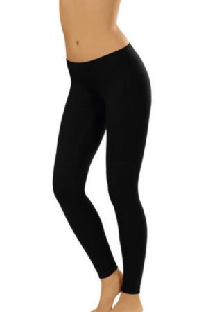 italian fashion klasyczne legginsy długie black