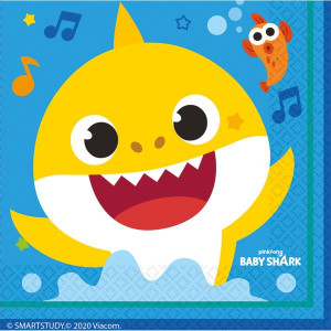 Serwetki Papierowe Baby Shark 33x33 Cm 16 Szt.