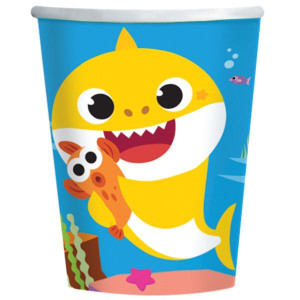 Kubeczki Papierowe Baby Shark Party 8 Szt. 250 Ml