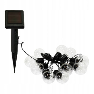 GIRLANDA Lampki Ogrodowe Solarne 10LED ŁAŃCUCH