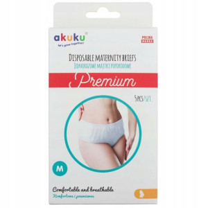 Akuku Majtki Poporodowe Jednorazowe Premium M 5szt