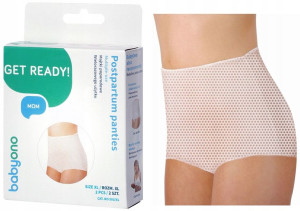Babyono Wielorazowe Majtki Poporodowe 2 Szt. Xl