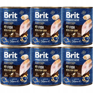 Brit Premium By Nature FISH&FISH SKIN 6x800g