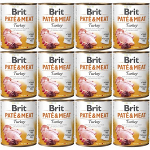 Karma BRIT PATÉ & MEAT z indykiem 12x800g