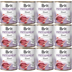Karma BRIT PATÉ & MEAT z jagnięciną 12x800g