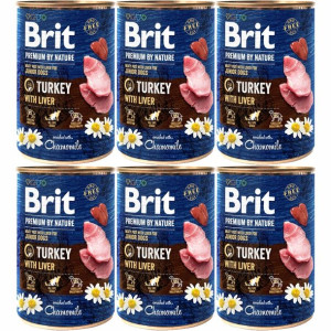 Brit Premium By Nature Turkey&LIVER 6x400g