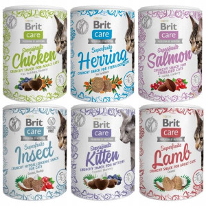 Brit Care Cat Snack MIX 6 SMAKÓW 6x100g
