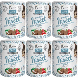 Brit Care Cat Snack Superfruits INSECT 6x100g