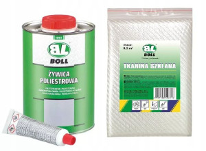 Boll Zestaw do naprawy ubytków ŻYWICA 1L+TKANINA