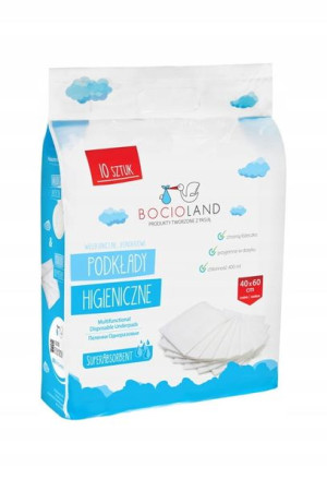 Podkłady do przewijania miękki 60x40 Bocioland 10x