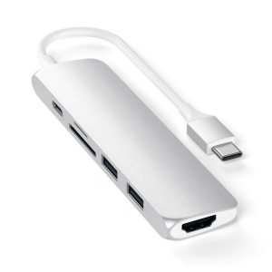 Satechi Slim Type-C V2 Adapter Podróżny USB-C USB-C, 2x USB-A, 4K HDMI